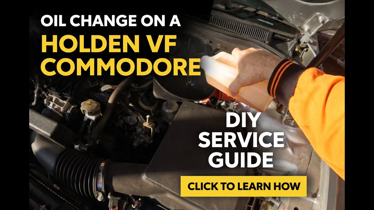 Oil Change on a Holden VF Commodore (DIY Service Guide)