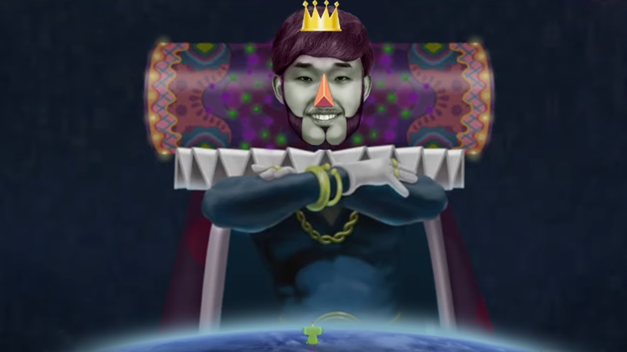 세상을 굴려서 접착시키고 덩어리를 키우며 더 크게 만드는 게임 괴혼