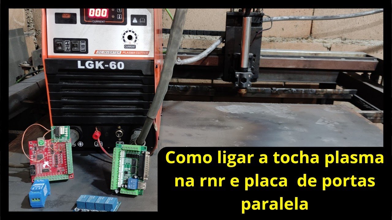 como fazer a ligação da tocha plasma na rnr ecomotion e na placa de porta paralela. plasma cnc