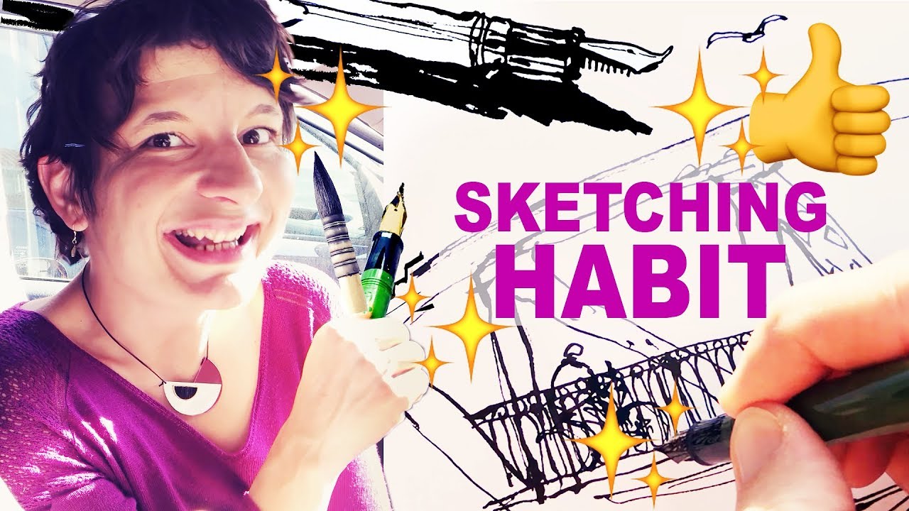 How to create a SKETCHING HABIT. INKTOBER Survival!! 😆