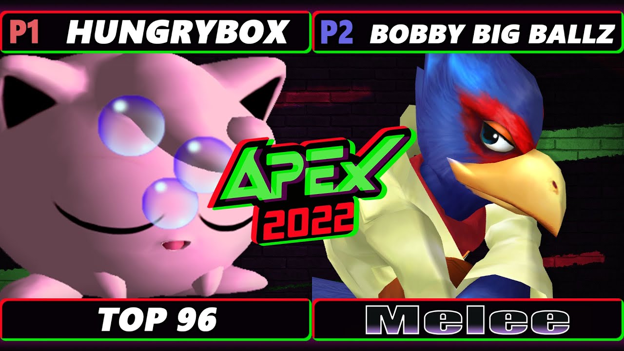 Apex 2022 - Hungrybox (Jigglypuff) Vs. bobby big ballz (Falco) - SSBM Melee Tournament