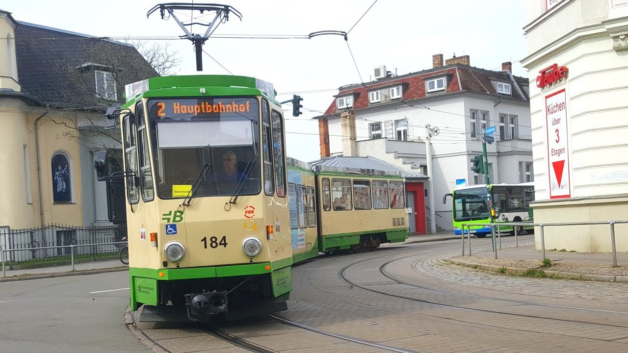 Straßenbahn Brandenburg - UMLEITUNGSVERKEHR ► Linien 2 und 6 über Bauhofstraße [1080p]
