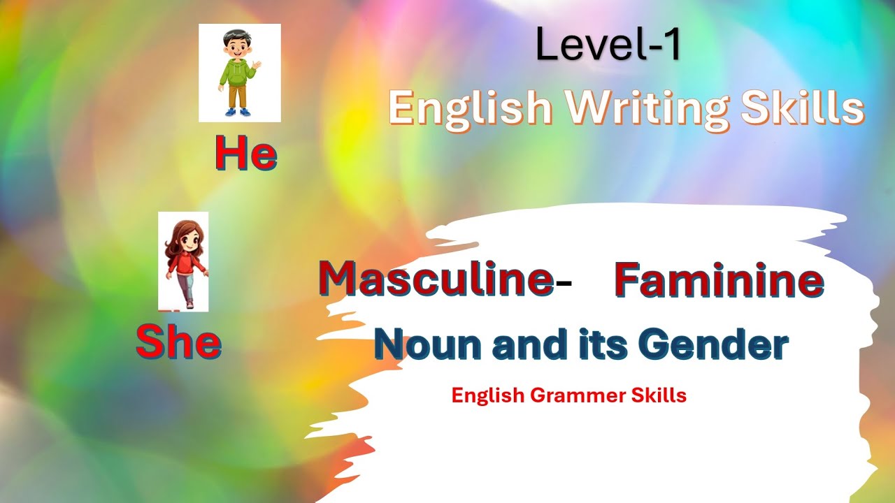 Level-1 Noun and Gender #spokenenglishbyvandy  #englishwritingskills