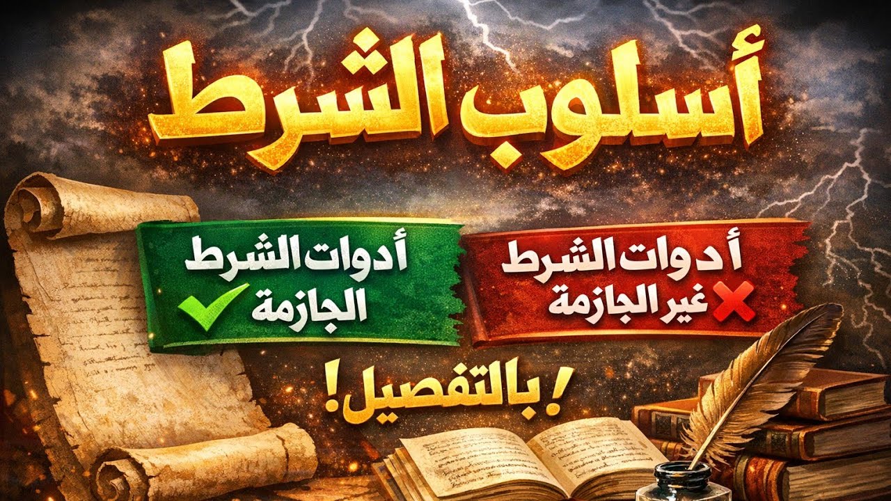 | ادوات الشرط الجازمة وغير الجازمة | ثالث متوسط  ج1