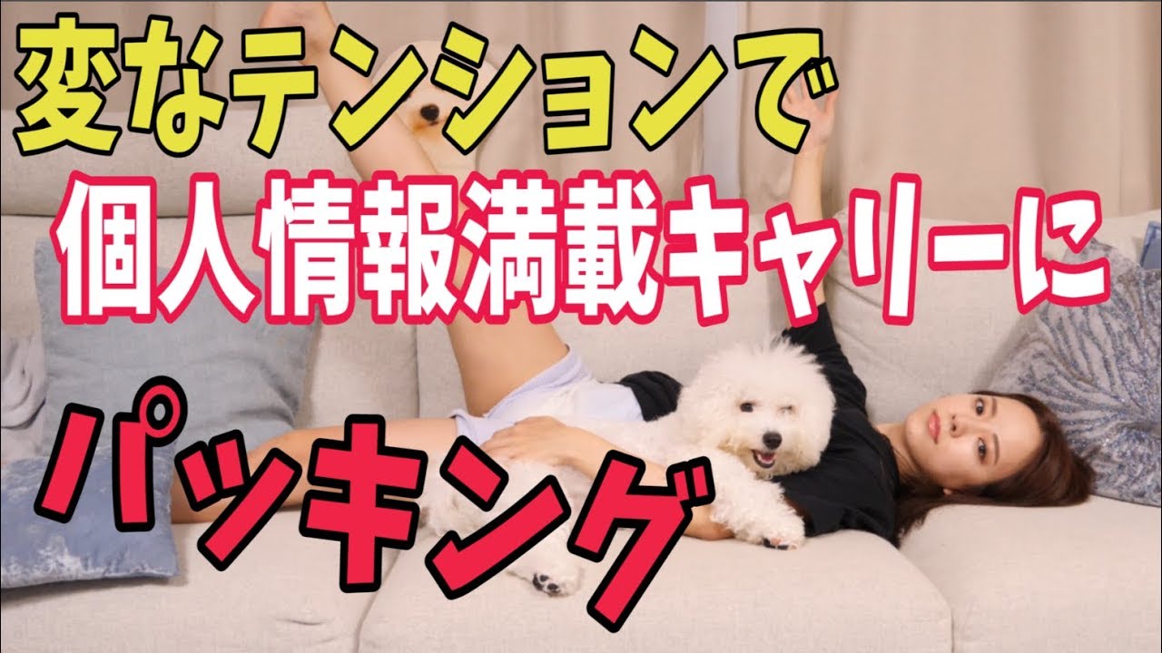 変なテンションで個人情報満載のキャリーにパッキングしていくよ!