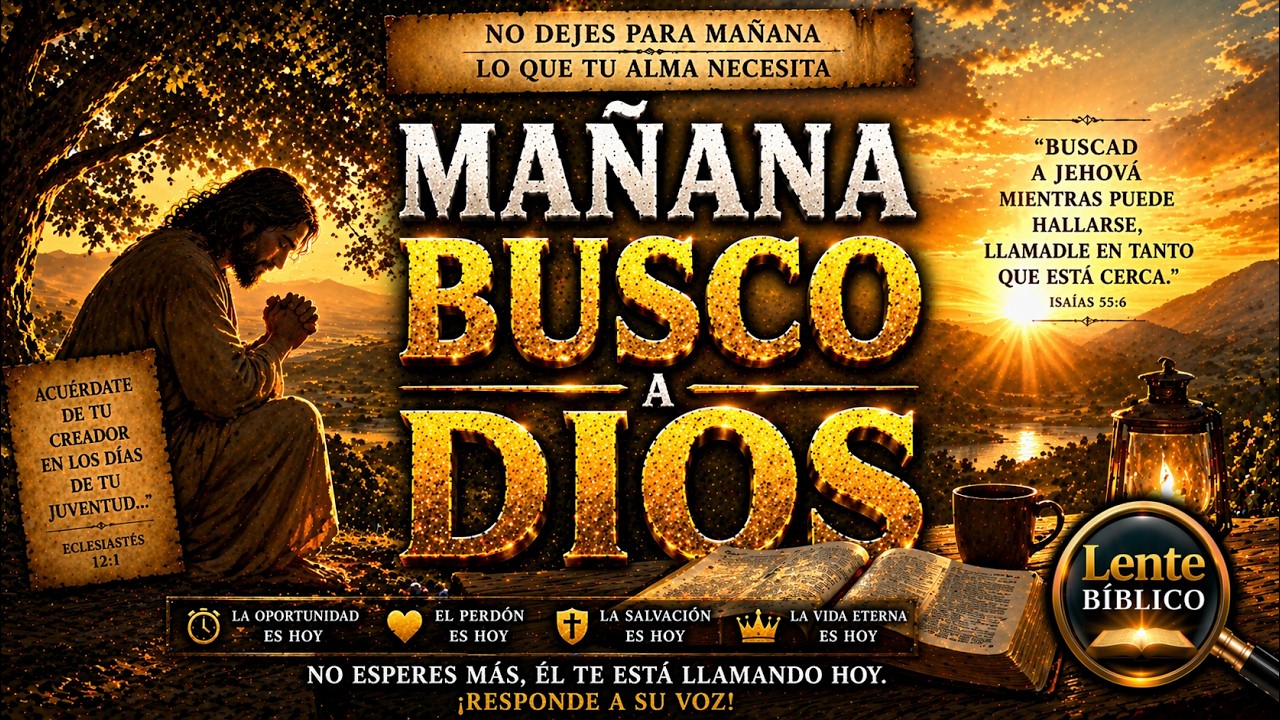MAÑANA BUSCO A DIOS...LENTE BÍBLICO