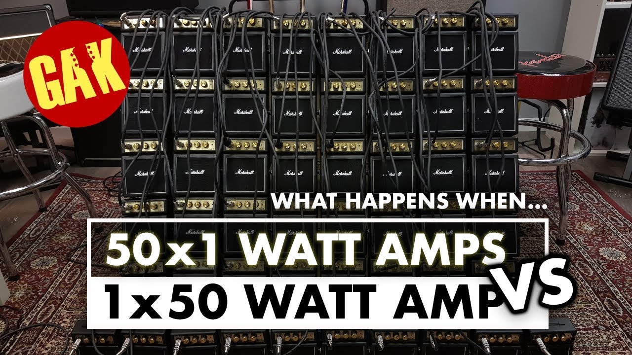1x50W Marshall VS 50x1W Marshall Mini Amps