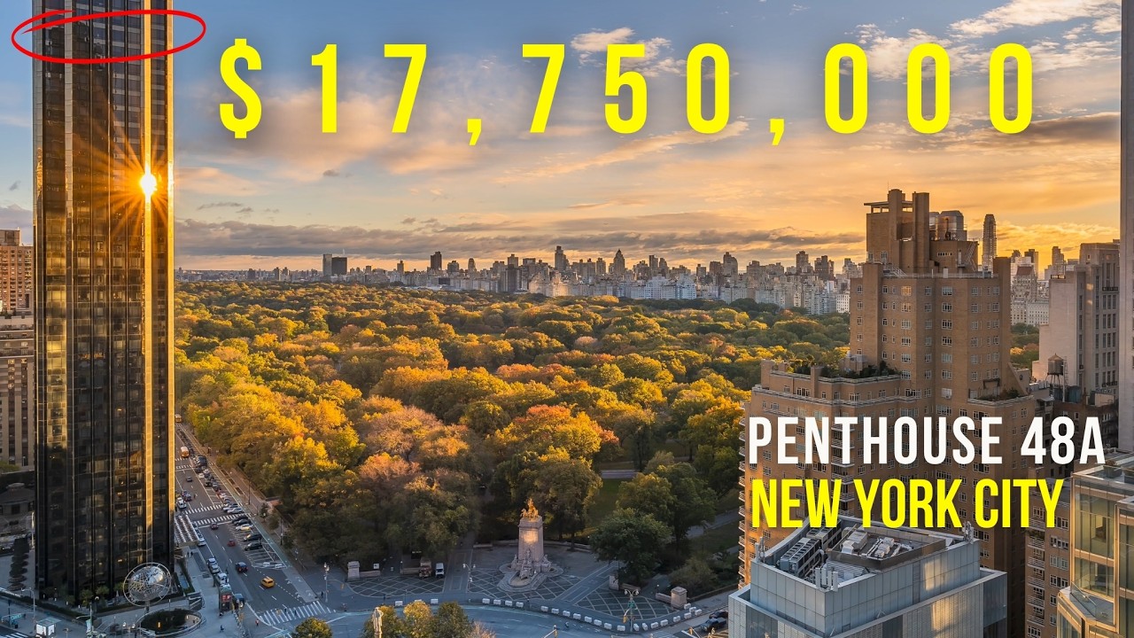 ВНУТРИ пентхауса стоимостью 17 750 000 долларов в Central Park West