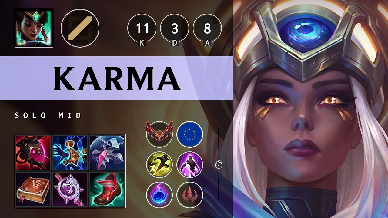 Karma Mid vs Hwei - EUW Grandmaster Patch 25.17