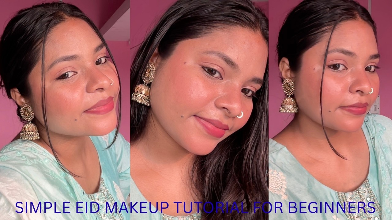 Simple Eid Makeup Tutorial For Beginners✨❤️ || with budget-Friendly makeup products ||