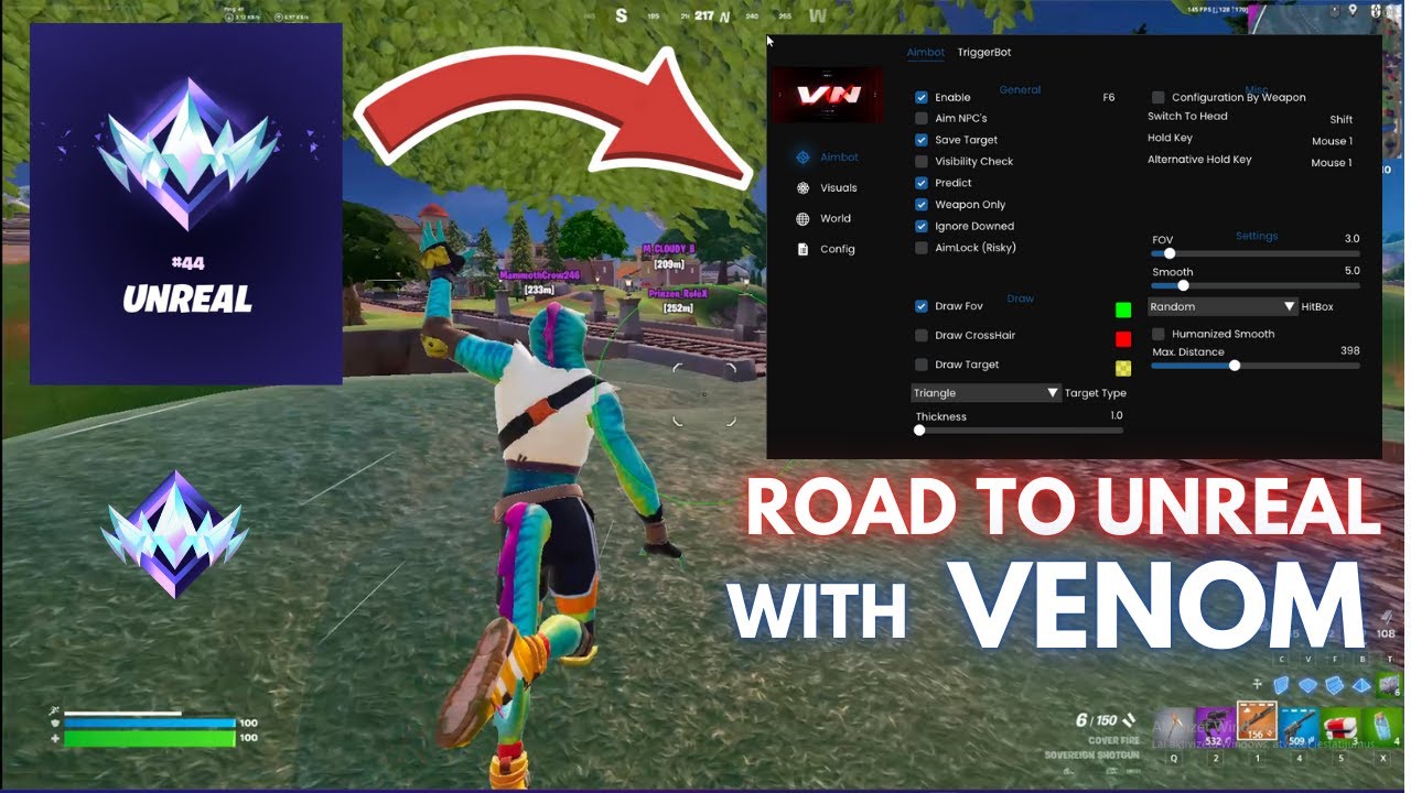 CHEATING in Ranked With The Best Fortnite CHEAT🏆 | Feat. Venom