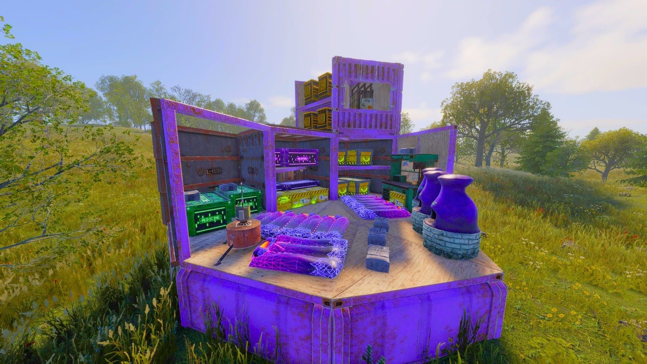 I found a clans decaying stash base..