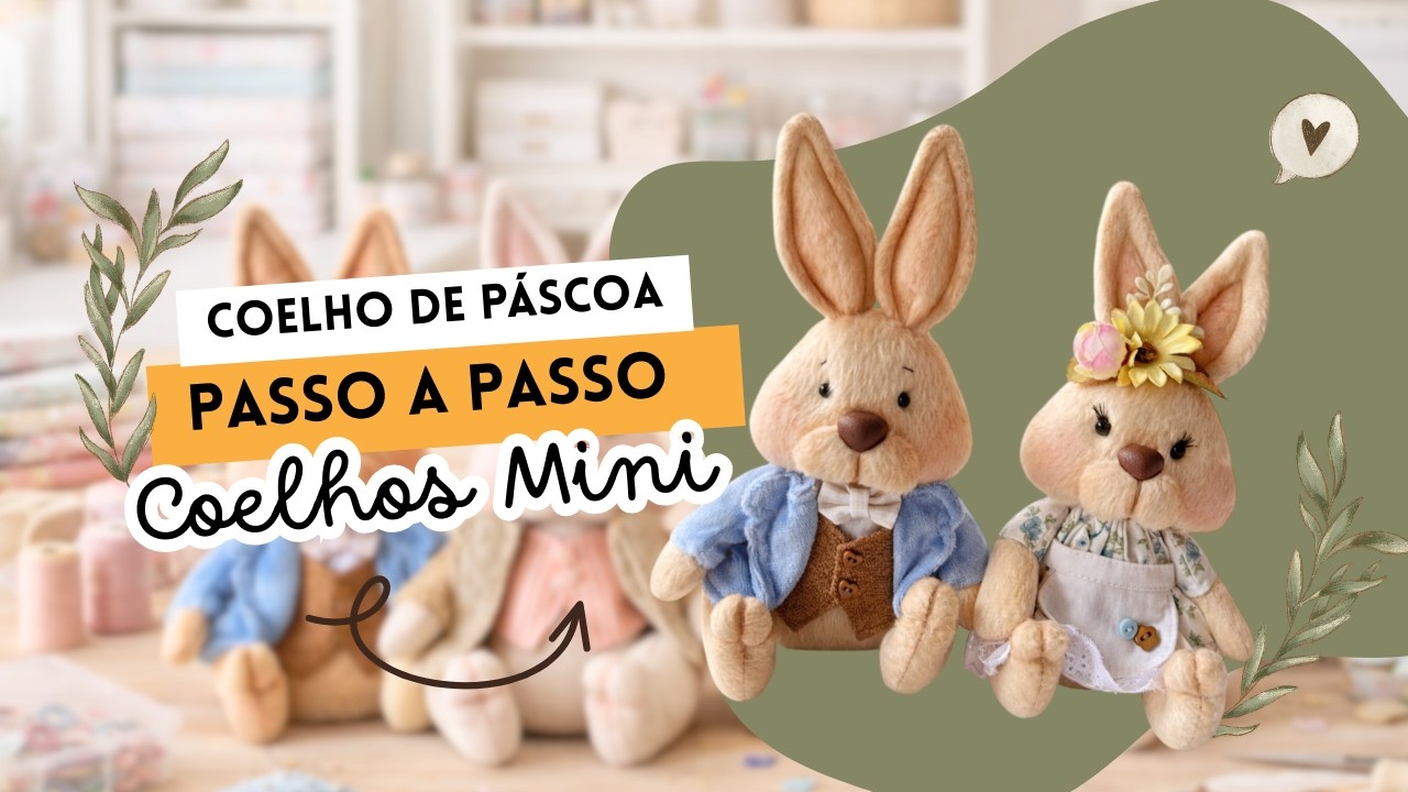 COMO FAZER UM COELHO DE PÁSCOA PARA DECORAÇÃO DE PÁSCOA – Passo a passo Corpinho