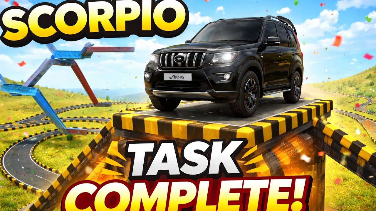 Scorpio ने पूरा किया Impossible Task 😱 | खतरनाक स्टंट 💥 |  dinu balesar 009
