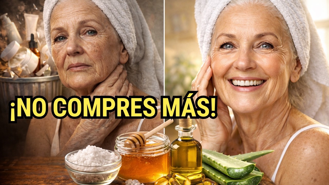 ¡No compres más cremas! El método de 10€ que rejuveneció la piel de María a los 72 años