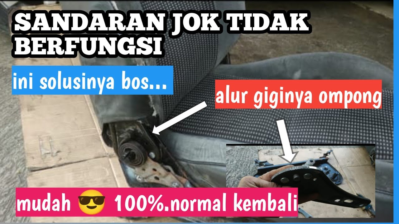 sandaran jok mobil rusak? ini solusinya bos#automobile