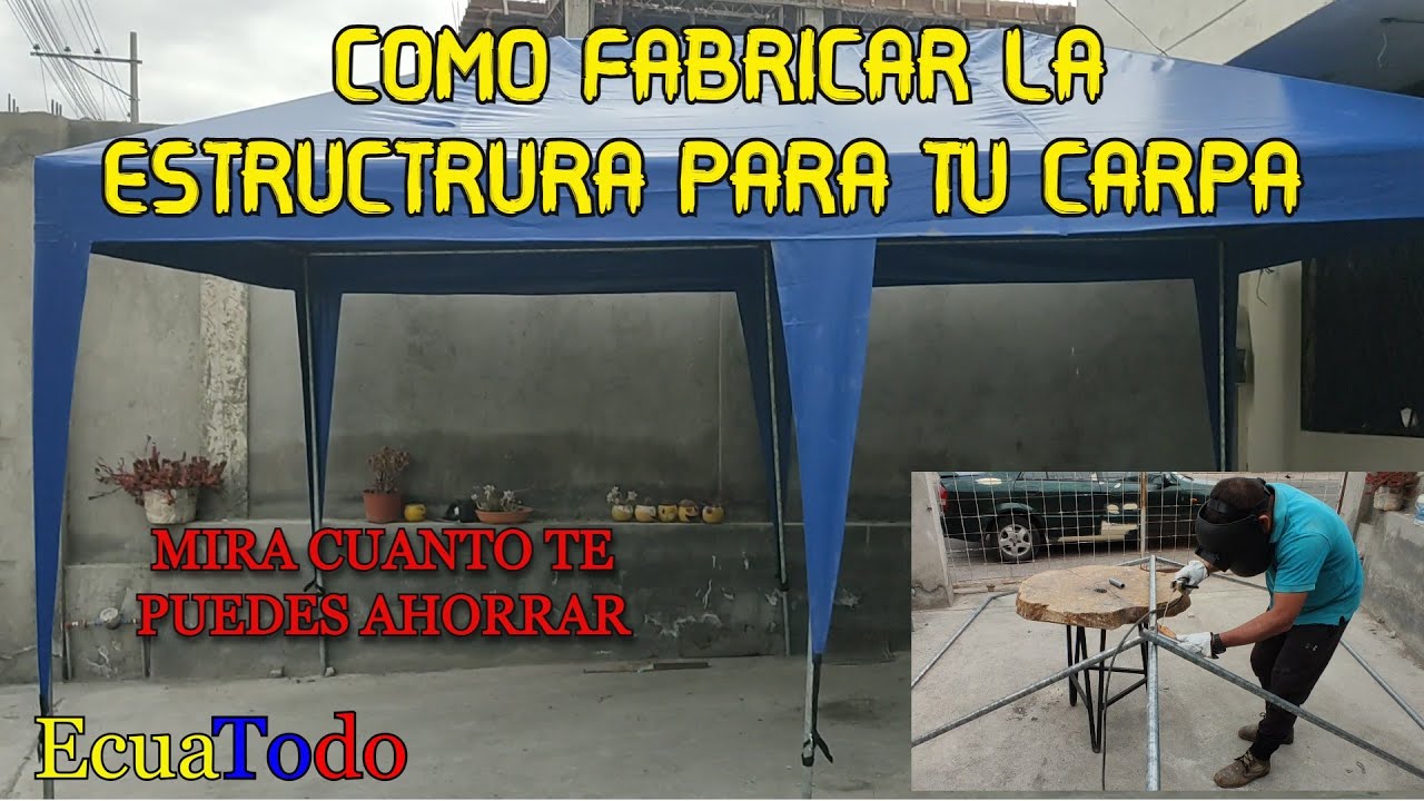 COMO HACER UNA ESTRUCTURA PARA CARPA. (Ahorrate un buen dinero)