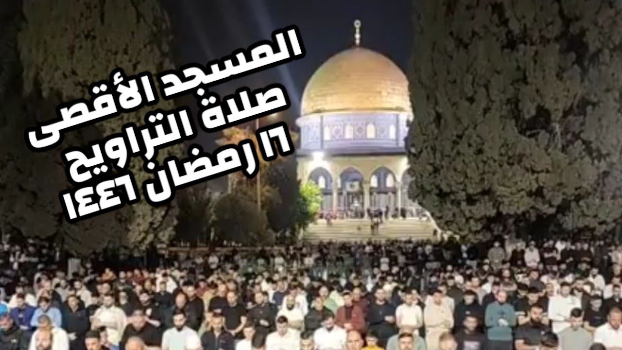 صلاة التراويح ١٦ رمضان ١٤٤٦ من المسجد الأقصى | الشيخ محمد علي العباسي