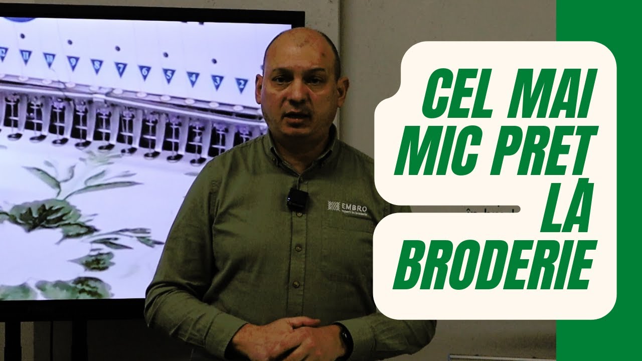 Cel mai mic preț la broderie. Este o metodă bună? Toma Constantin.