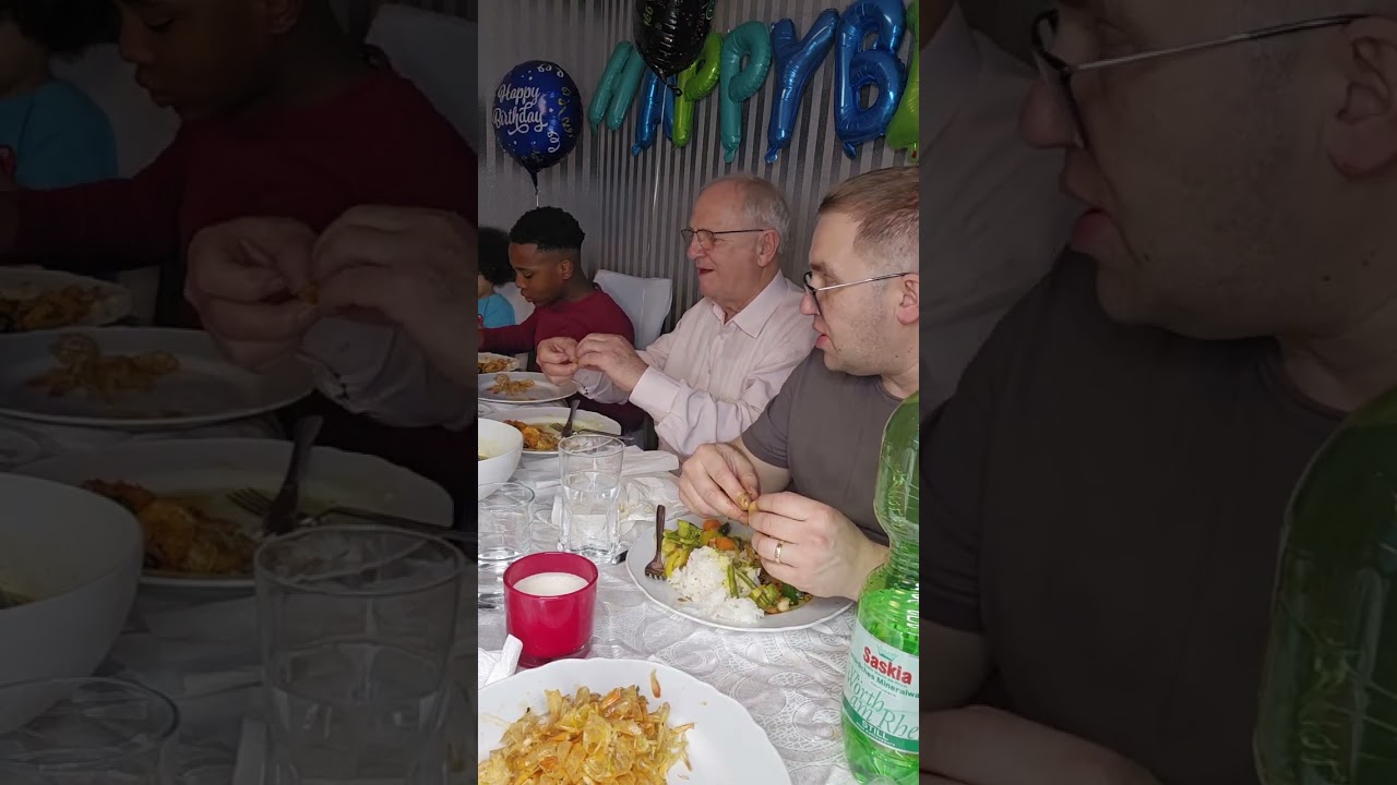 A spontaneous birthday dinner with full family