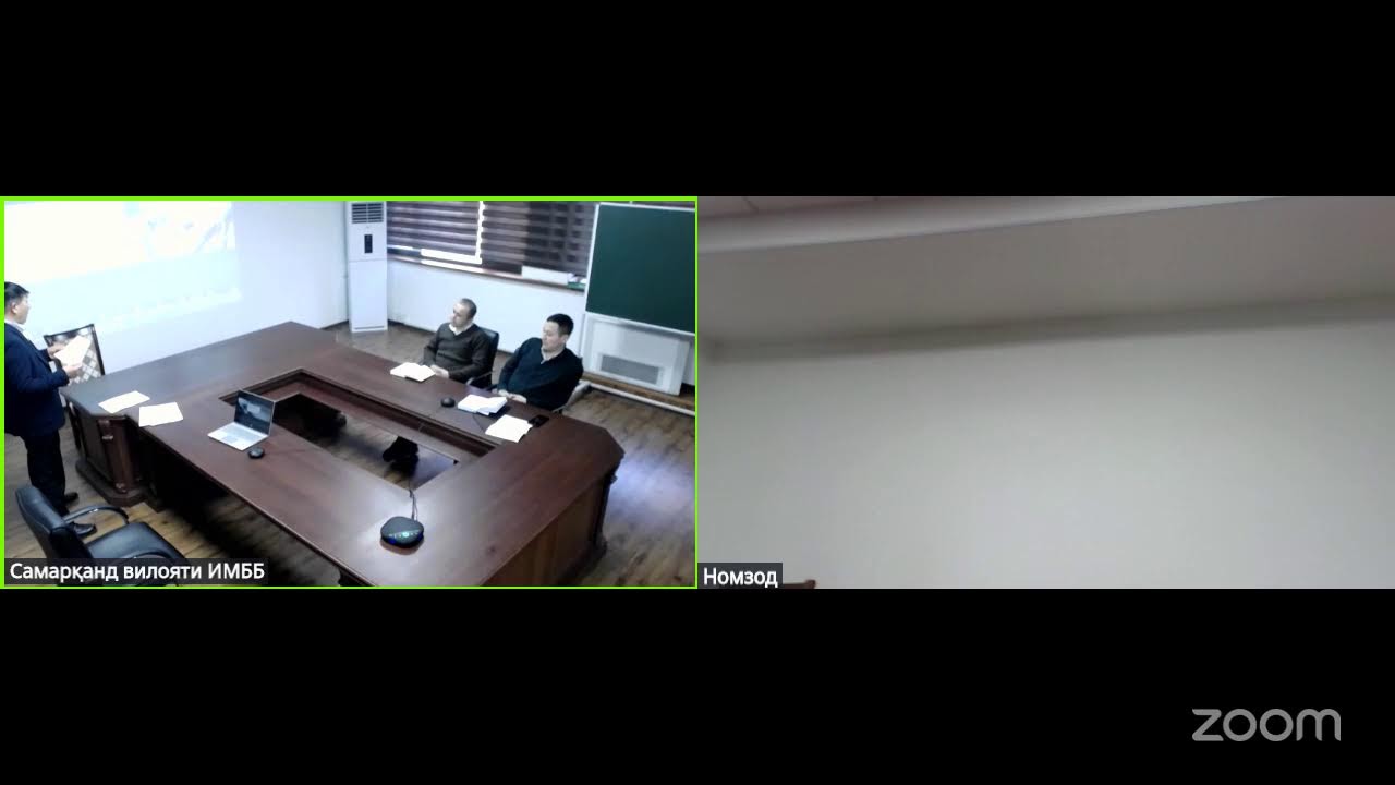 Zoom Meeting Самарқанд вилояти ИМББ
