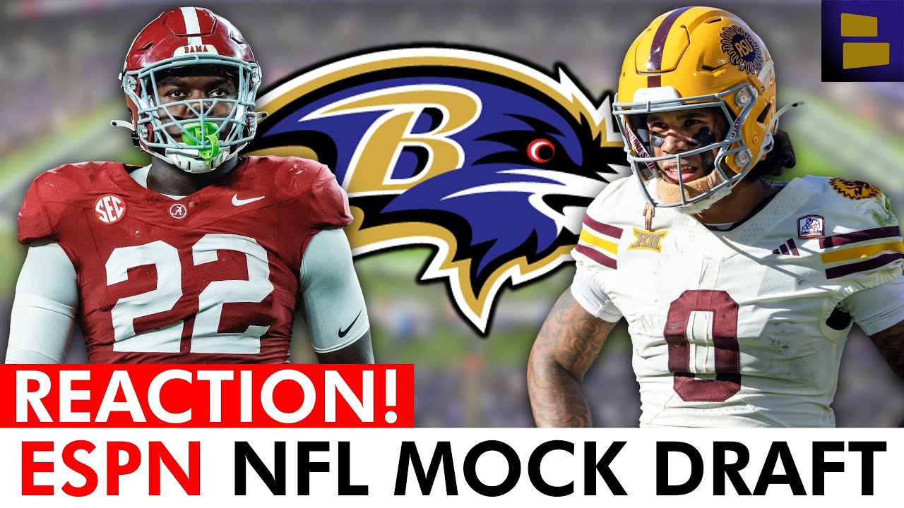 🚨Baltimore Ravens Mock Draft REACTION: Ravens Land A STAR In ESPN 2-Round 2026 NFL Mock Draft