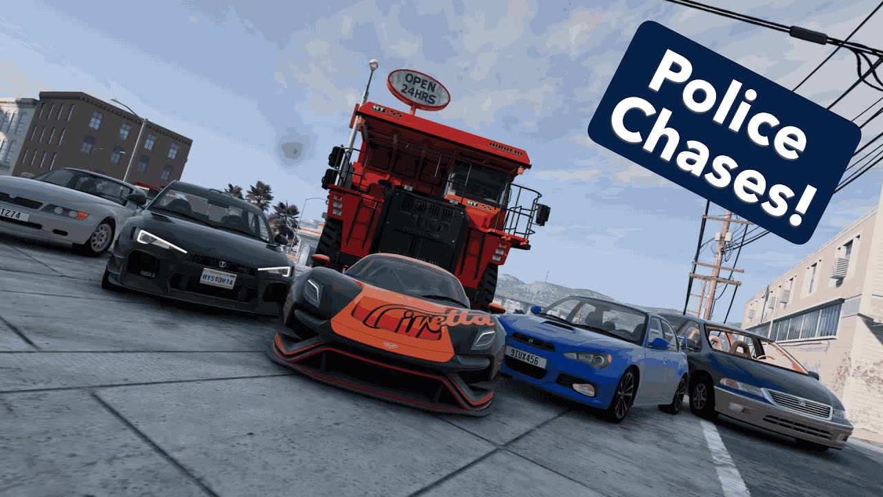 POLICE CHASES With FASTER And Faster Cars!!?! (BeamNG Drive MODS)