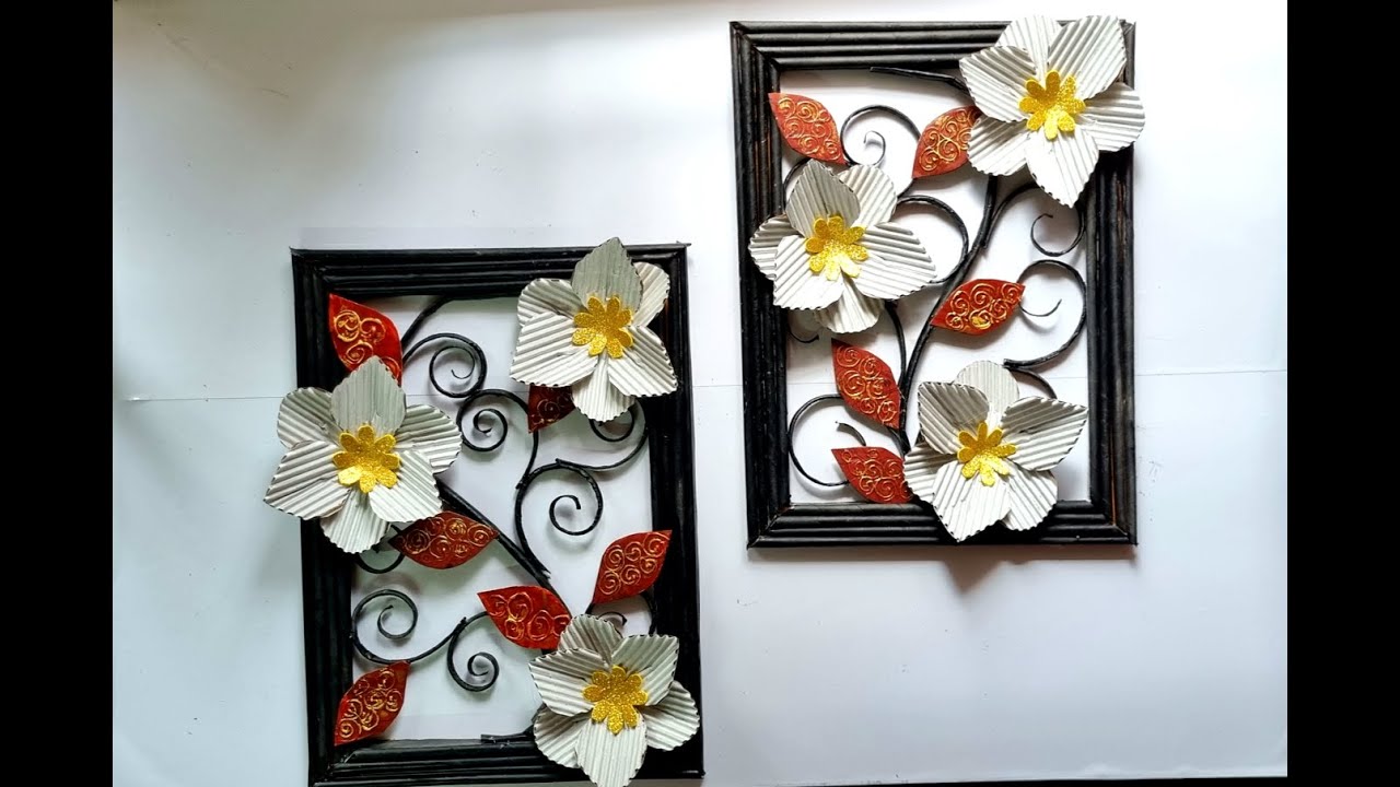 Wall hanging for home decoration | Easy Cardboard crafts | best out of waste