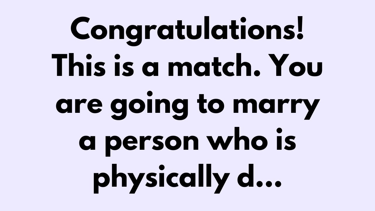 💌 🛑 God Message Today | Congratulations!This is a match. You are going... #Godsays #God #Godmessage
