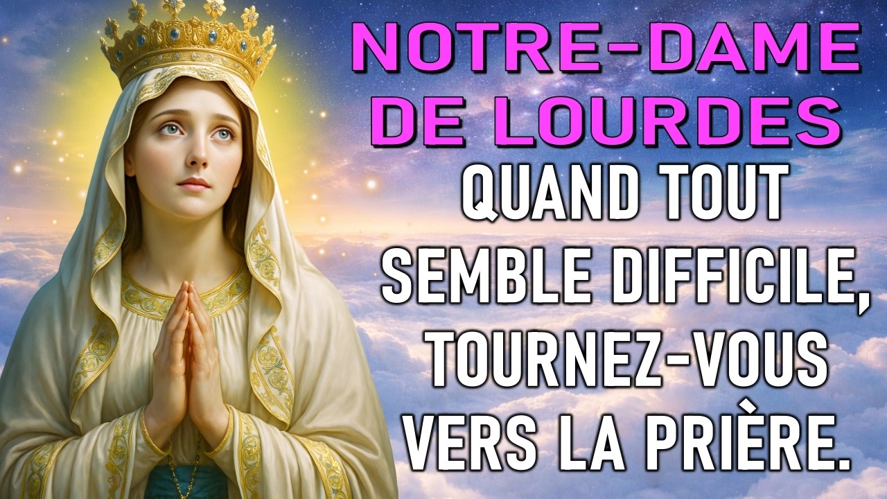 NOTRE-DAME DE LOURDES &ndash; PRI&Egrave;RE MIRACULEUSE POUR GU&Eacute;RIR TOUTES LES MALADIES AUJOURD&rsquo;HUI !