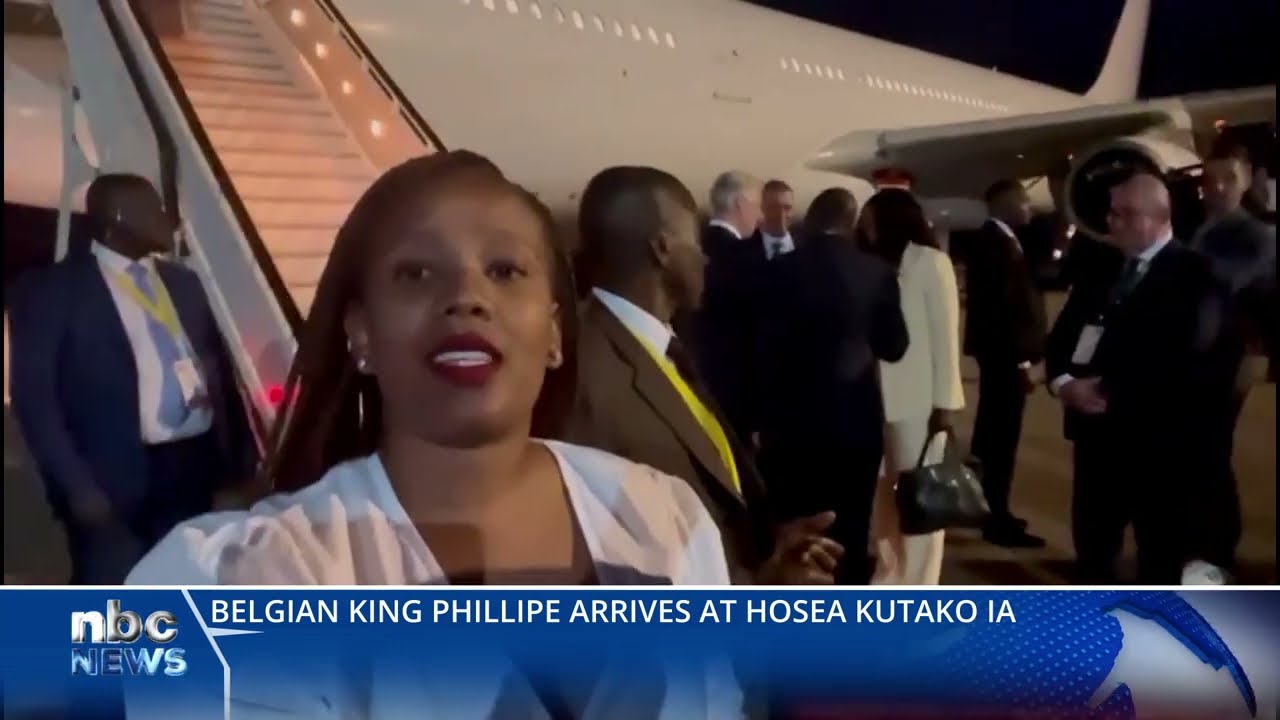 King Philippe arrives at Hosea Kutako International Airport - nbc