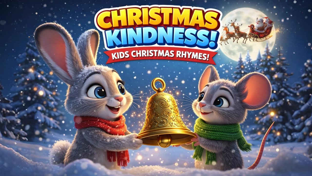 Riko Rabbit and the Quiet Bell 🔔🎄 | kids Nursery Rhymes