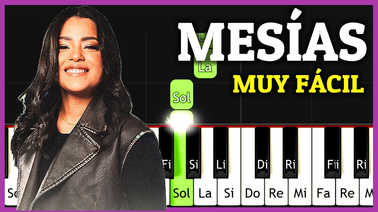 MESIAS Piano Tutorial / Averly Morillo ACORDES / Adoración Cristiana con NOTAS Fáciles