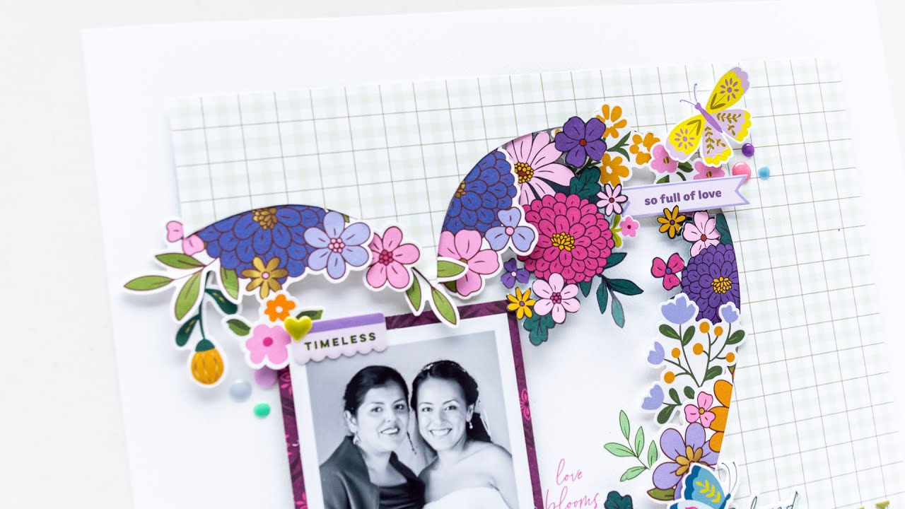 A Romantic Scrapbook Layout with Lovely Lane | Nathalie DeSousa