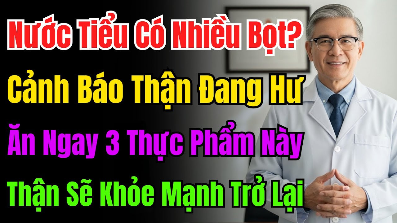 Nước Tiểu Có Bọt Là Thận Yếu! Ăn 3 Món Này Thận Khỏe Lại, Hết Bọt, Tốt Hơn Uống Thuốc Bổ.