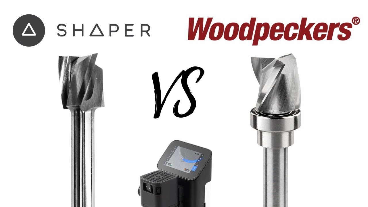 Comparing the Shaper Tools 16x16 to Woodpeckers 16x16 Clearing Bits #shaperorigin #bits #woodpeckers