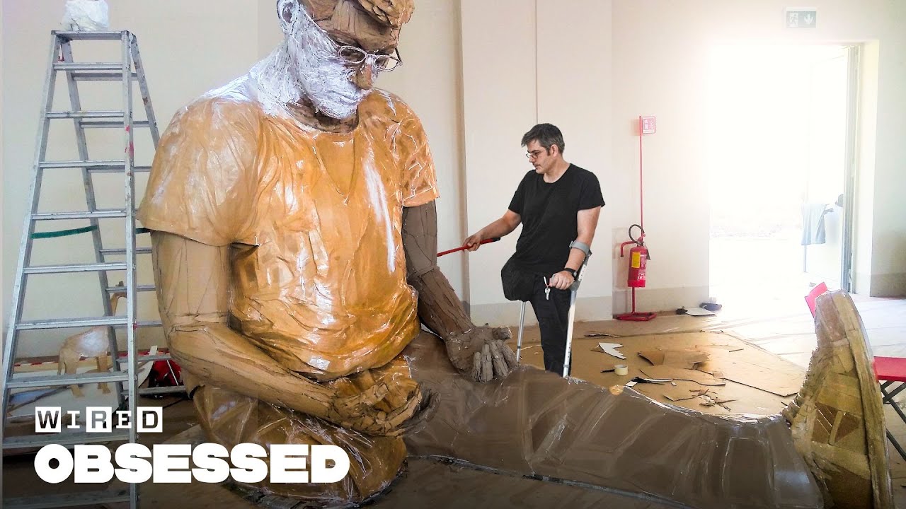 How this Cardboard Sculptor Makes Lifelike Human Statues | Obsessed | WIRED