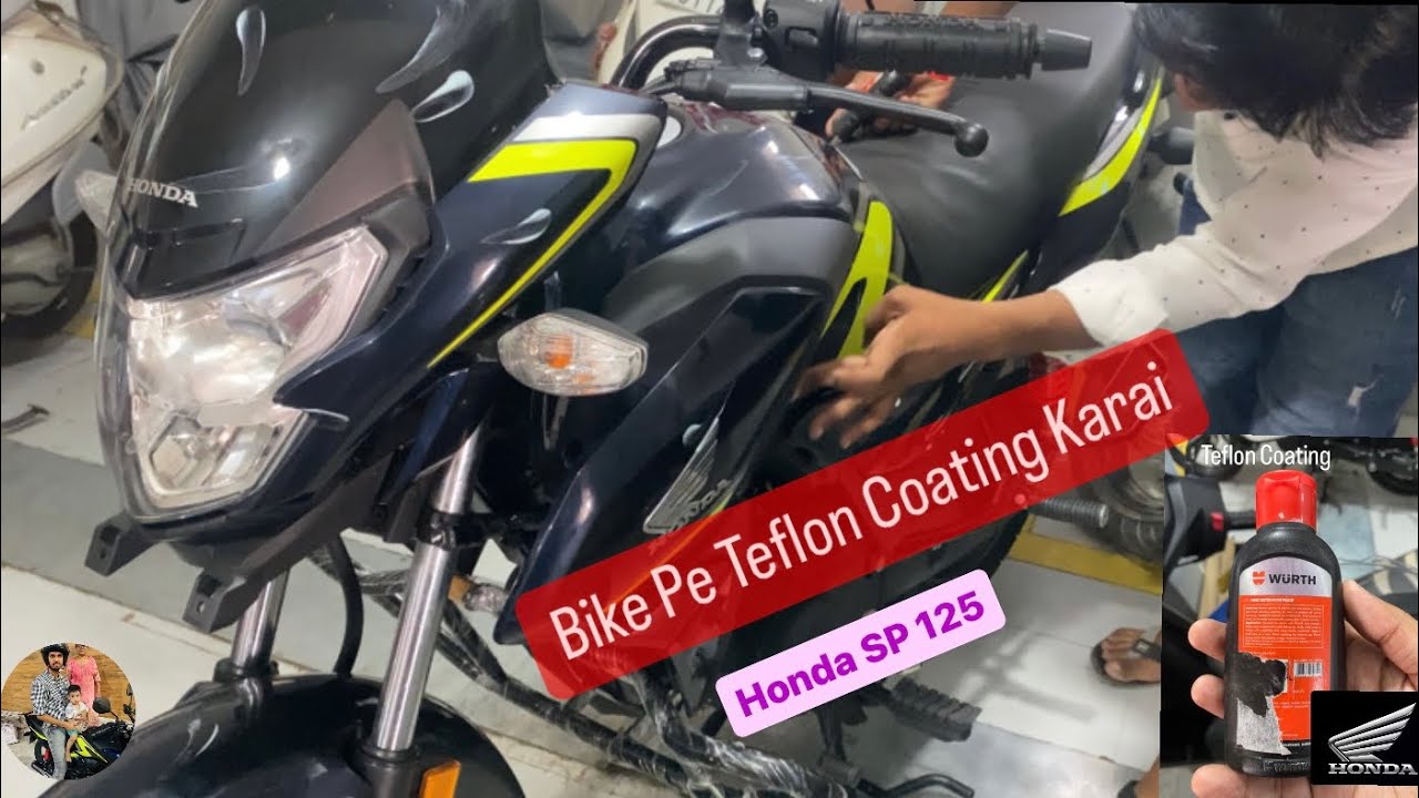 Teflon Coating On Honda SP 125 | Teflon Coating | #hondasp125 #bikevlog #sumitvlogger