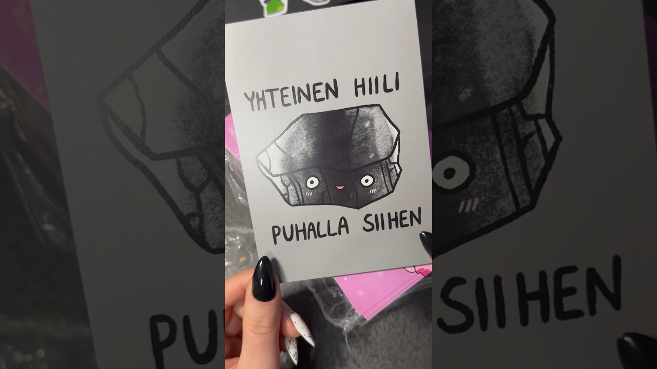Uusi kiitoskortti! Tää tulee jokaiseen verkkokauppatilaukseen mukaan :3 #thankyoucard #pienyrittäjä