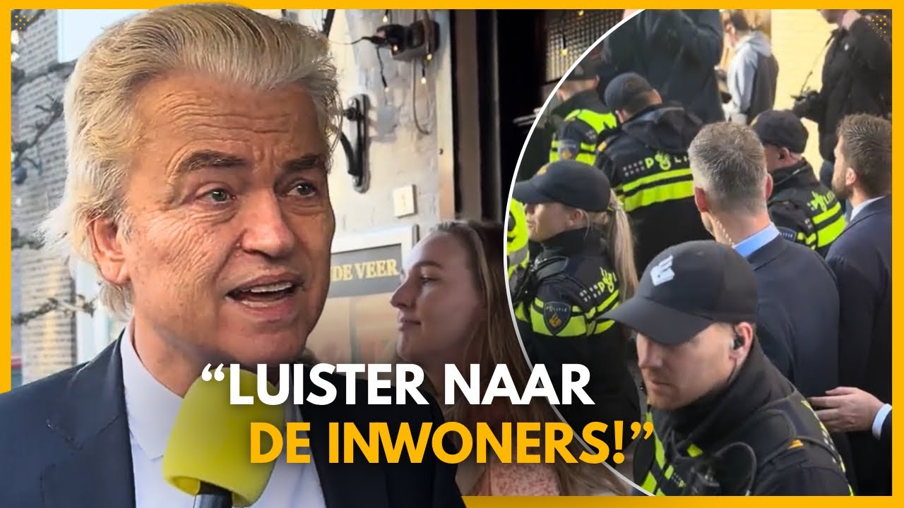 Wilders op AZC tour in Papendrecht: “Denk eens na politici, voor wie zit je hier?”