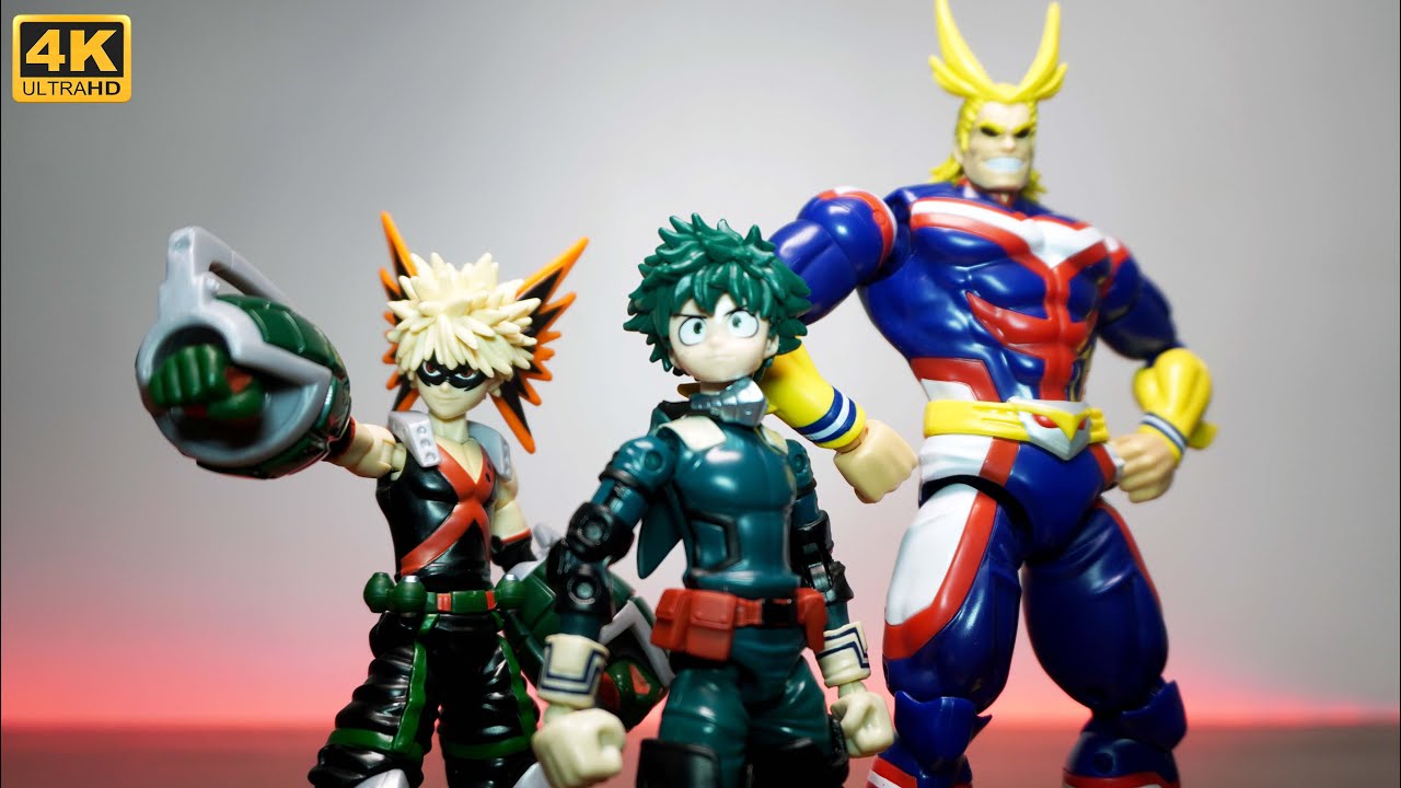 Распаковка: Bandai Anime Heroes My Hero Academia Wave 1 (Деку, Бакуго и Всемогущий)