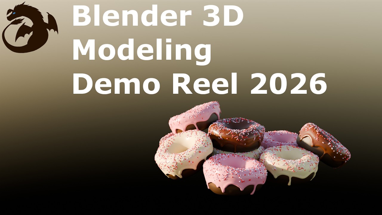 Blender 3D Modeling Demo Reel 2026
