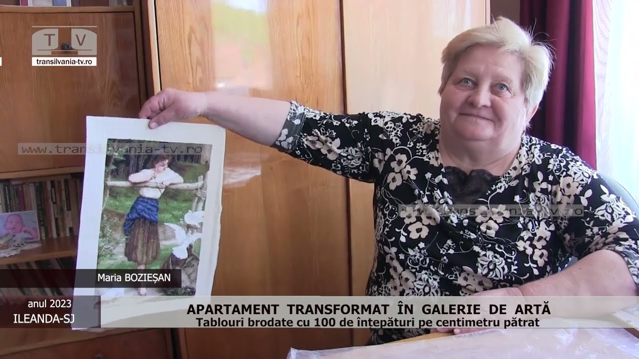APARTAMENT TRANSFORMAT  ÎN GALERIE  DE ARTĂ - Opere cu 100 de înțepături pe centimetru pătrat