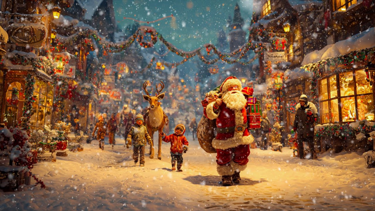 Beautiful Snowy Christmas Ambience 🎄Instrumental Christmas Music 🌲🎁 Christmas Ambience 2025