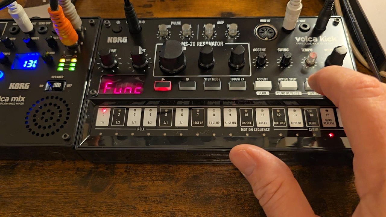 My first Korg Volca Kick live jam 3/16/26