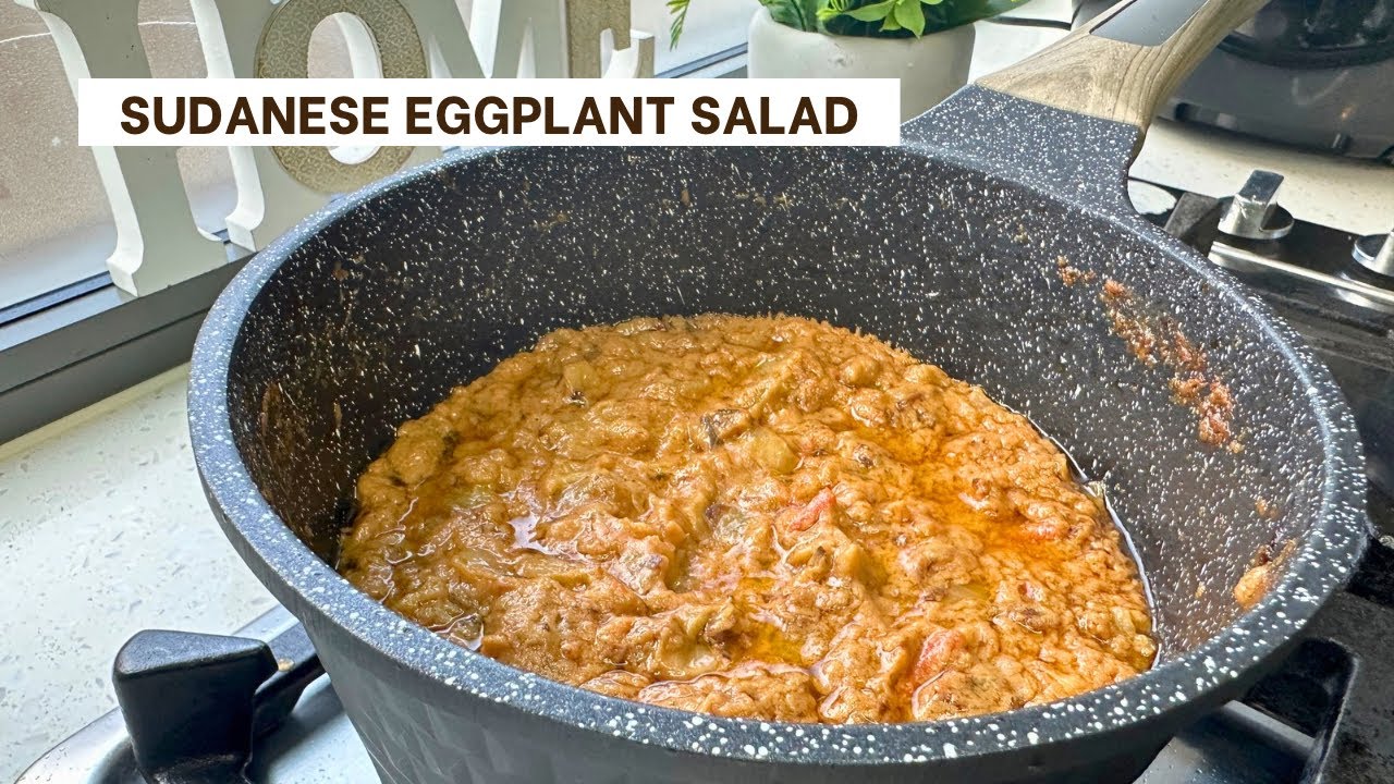 How to make Salata Aswat with Reduced Oil 🌱 | Eggplant Salad 🇸🇩