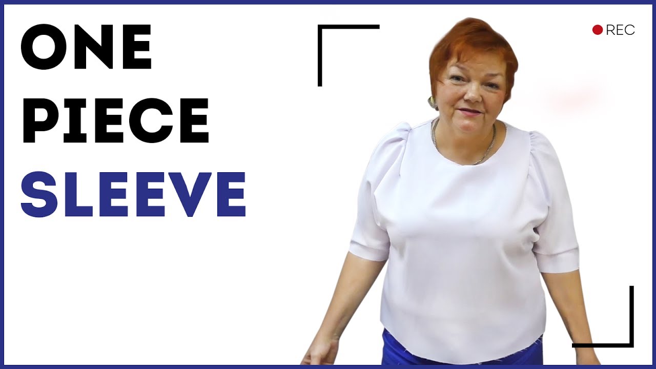 DIY: How to make a pattern for a one-piece sleeve with a cut. Sewing tutorial.