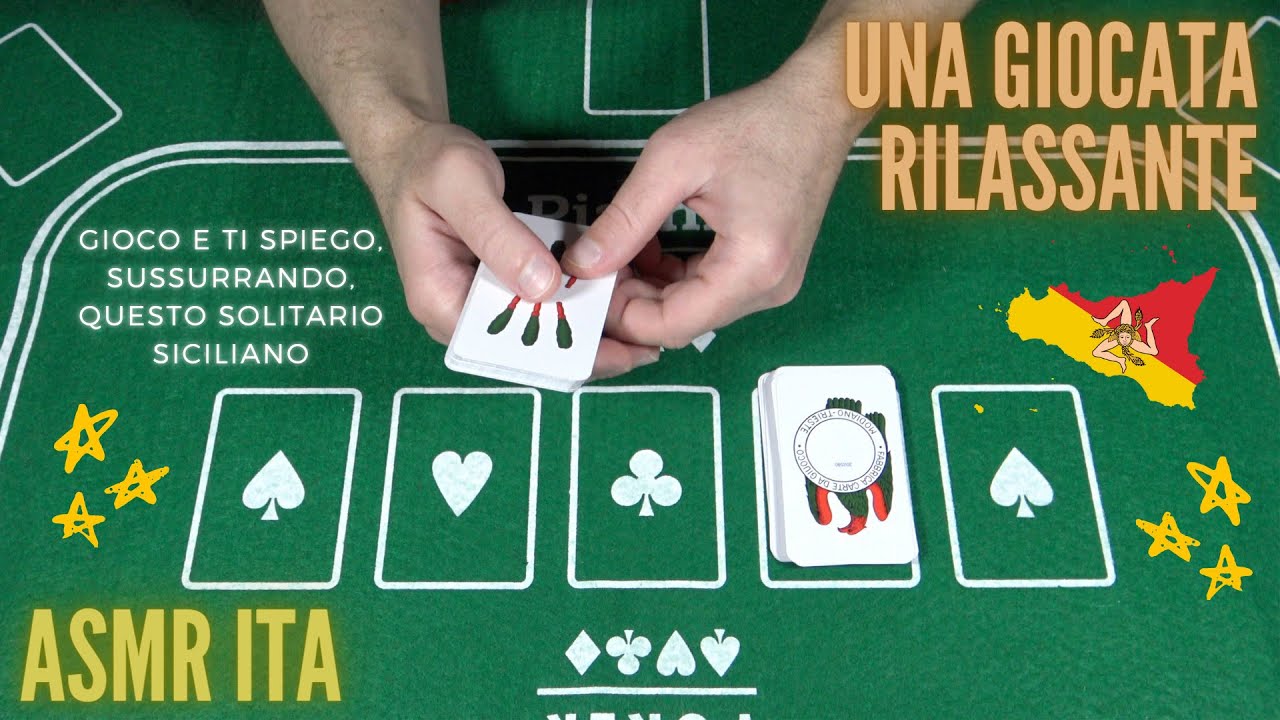 ASMR ITA | Ti RILASSO giocando a carte 😌🃏😴 | Un solitario siciliano in ASMR