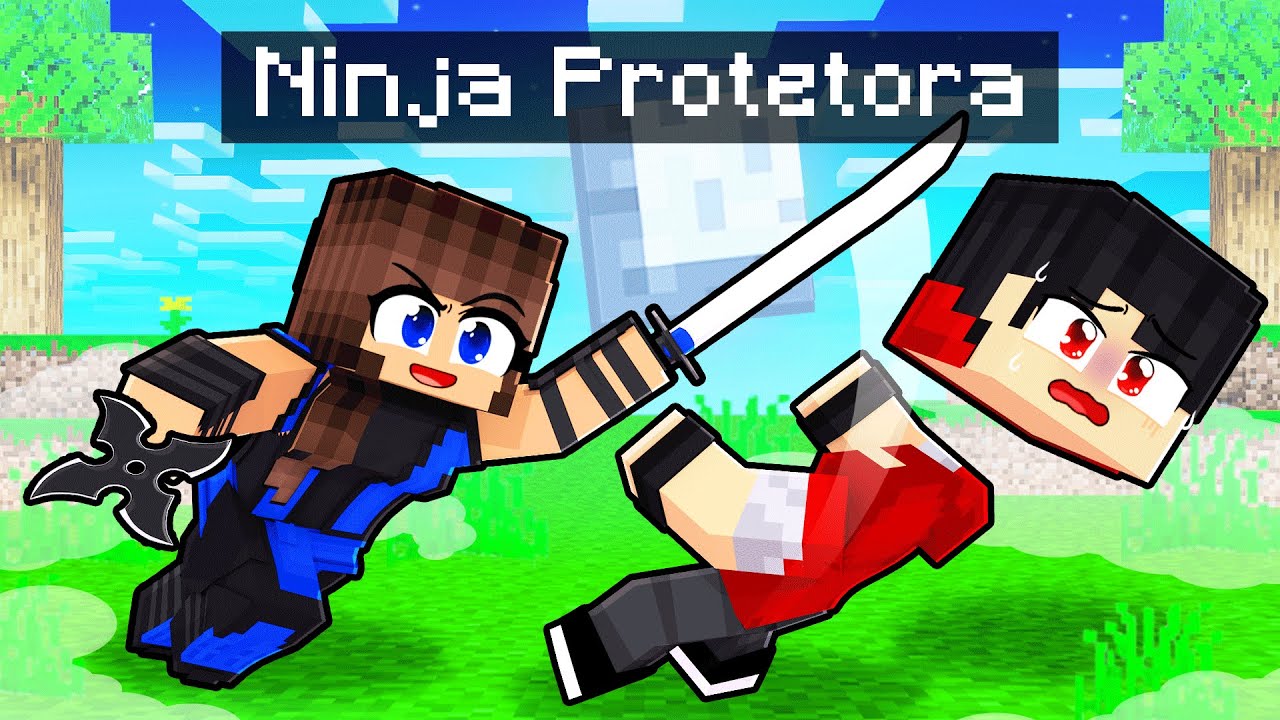 VIREI uma NINJA e SALVEI um GAROTO no Minecraft ◂Miika▸