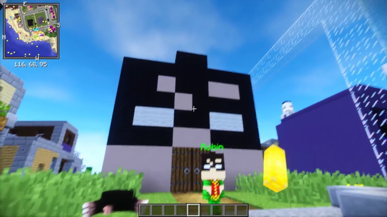 BASE ROBIN VS BASE RAVEN VS LASER!! 💙💚💛 BEBE MILO Y ADRI 😍 AMIWITOS EN MINECRAFT